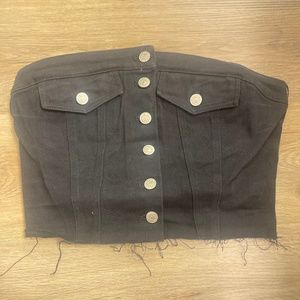Black Denim Top